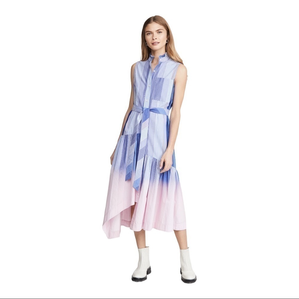 Derek Lam 10 Crosby Nerioa Dip Dye Dress
